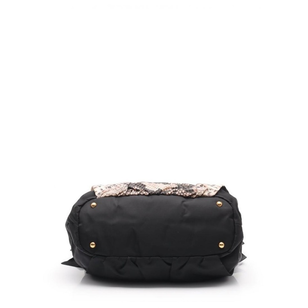 Prada Nylon Bag Beige Black Python - image 4